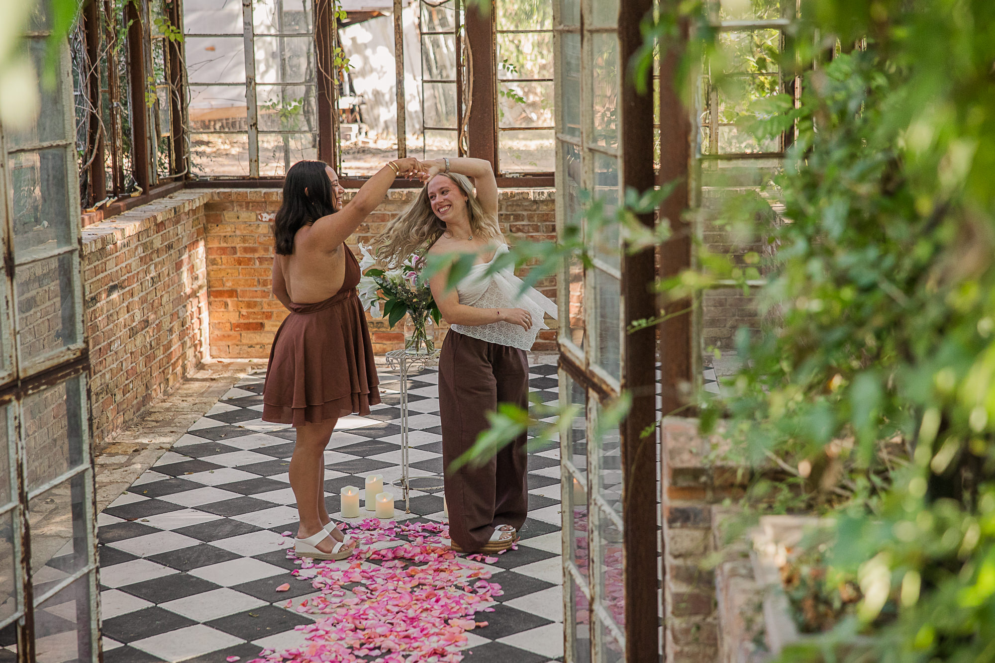 Austin, Texas Sekrit Theater Greenhouse Marriage Proposal
