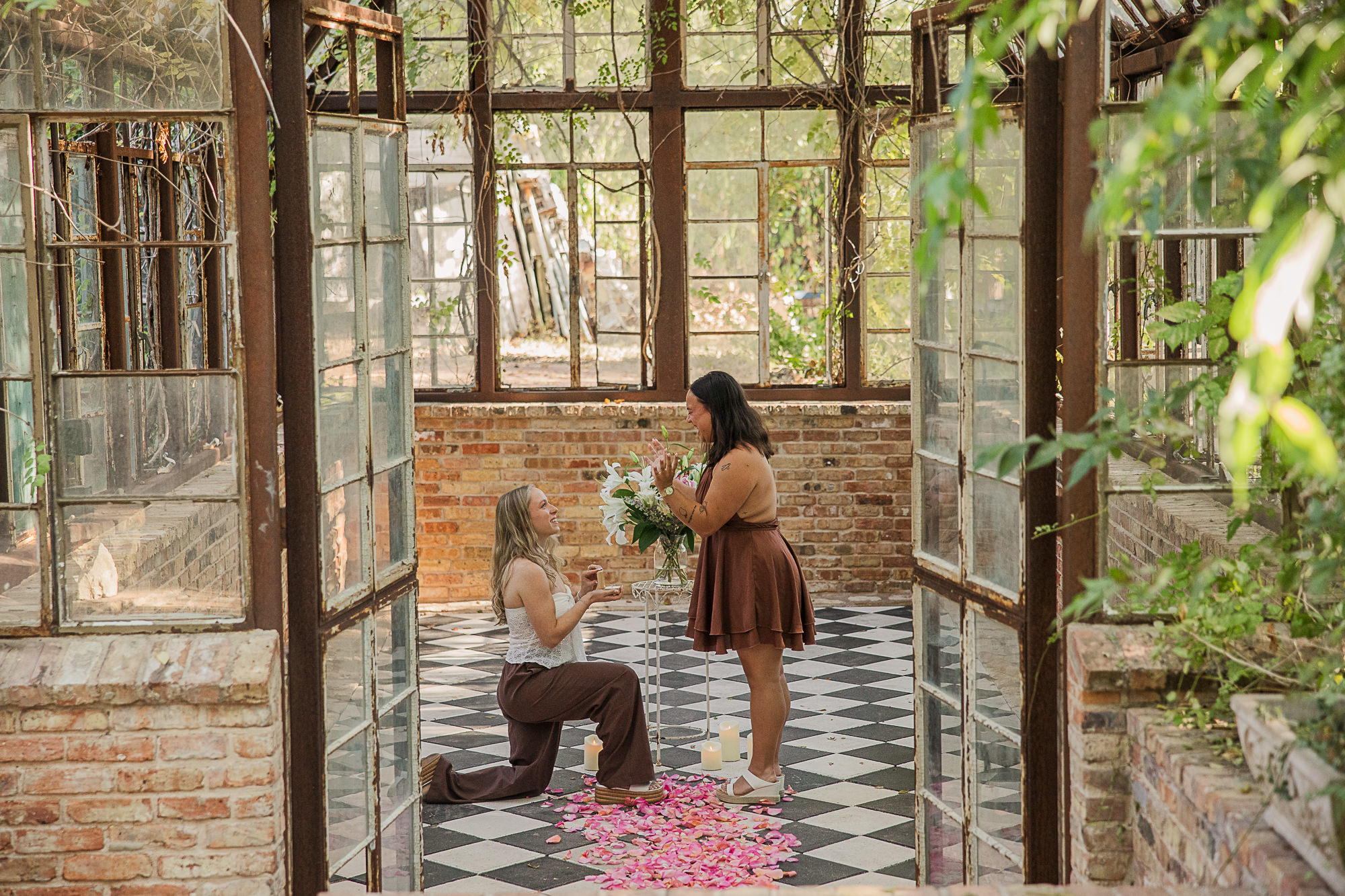 Sekrit Theater Greenhouse Marriage Proposal