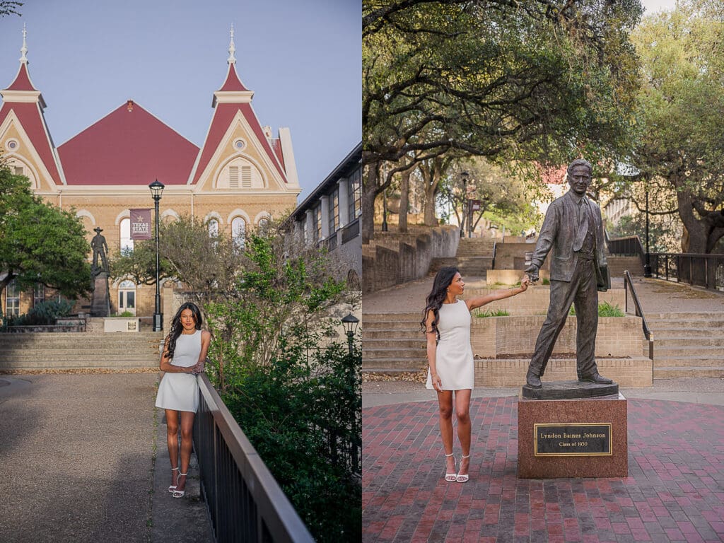 
Texas State Old Main senior pictures, san marcos photographer
