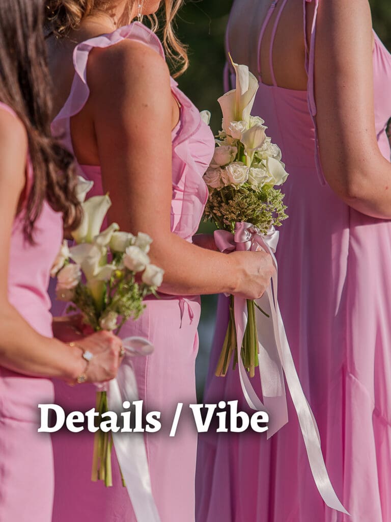 bridesmaid bouquet detail photo