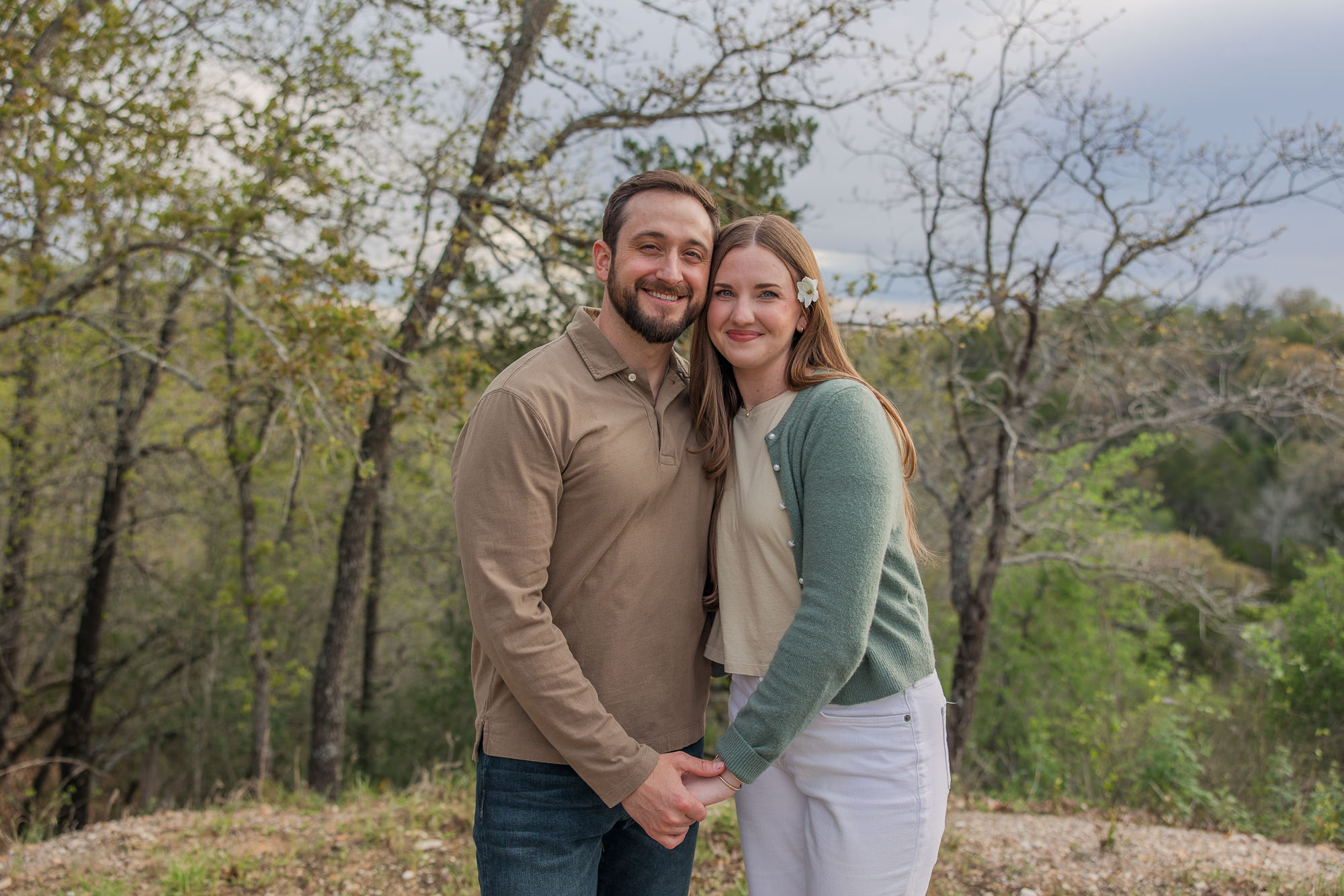 Spring Shiraz Garden Engagement Photos